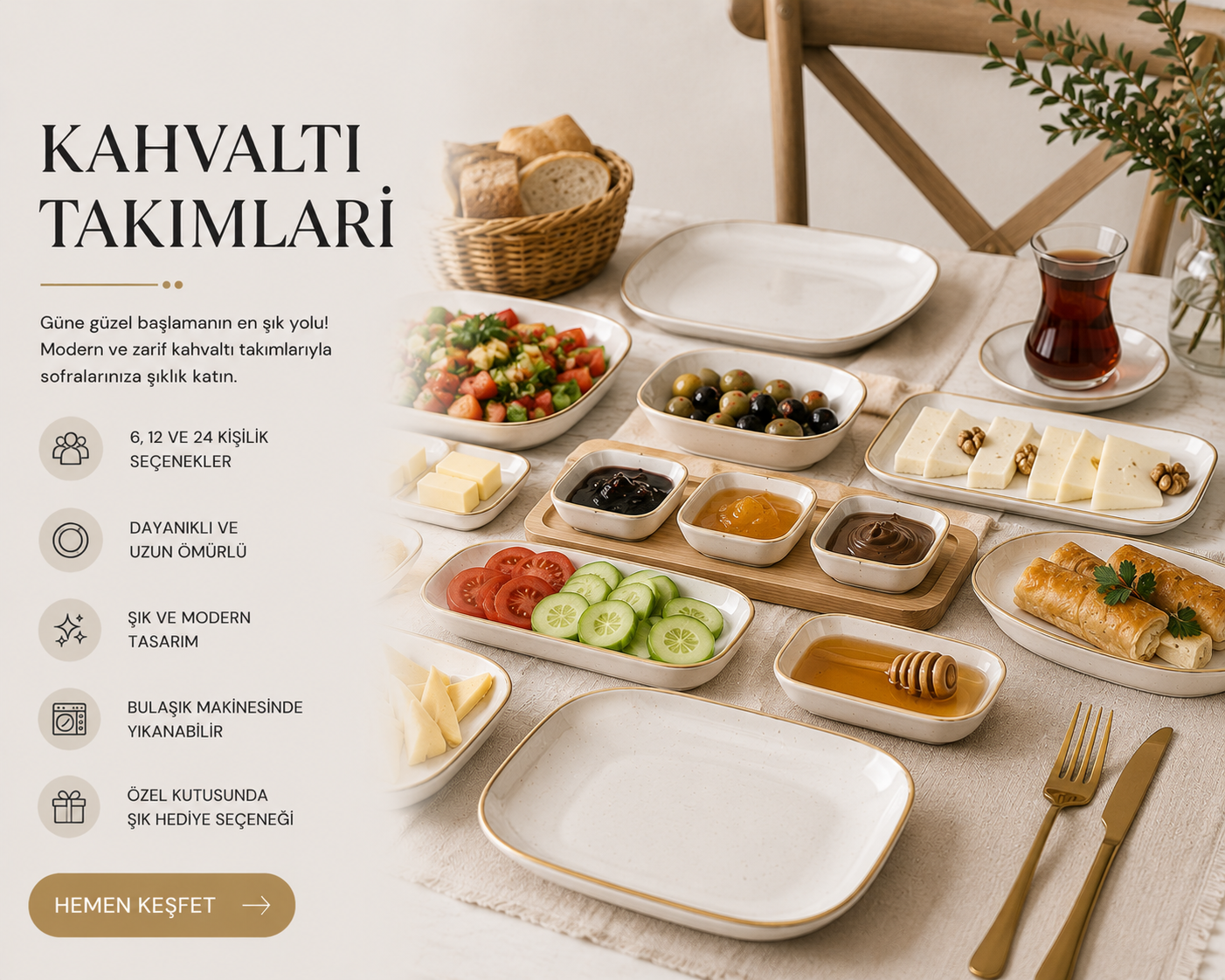 kahvaltı takımları