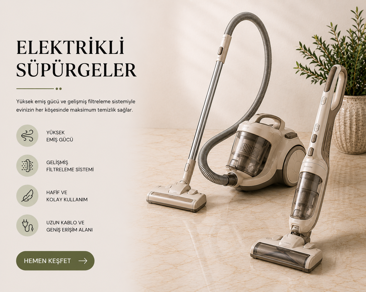elektrikli süpürgeler