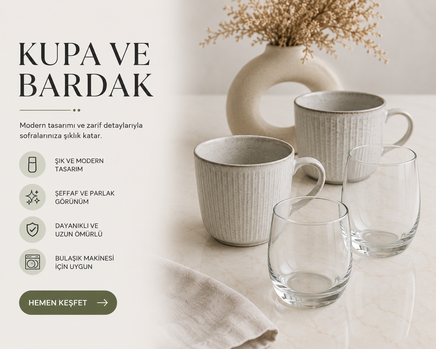 kupa ve bardak