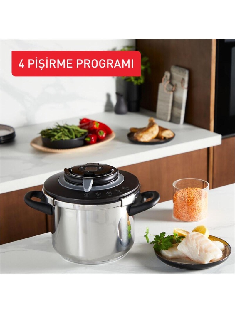 TEFAL Clipso+ Chef Düdüklü Tencere - 6L görsel 4