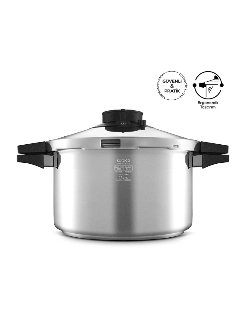 Karaca Quick And Safe Indüksiyon Tabanlı Düdüklü Tencere 7 Litre