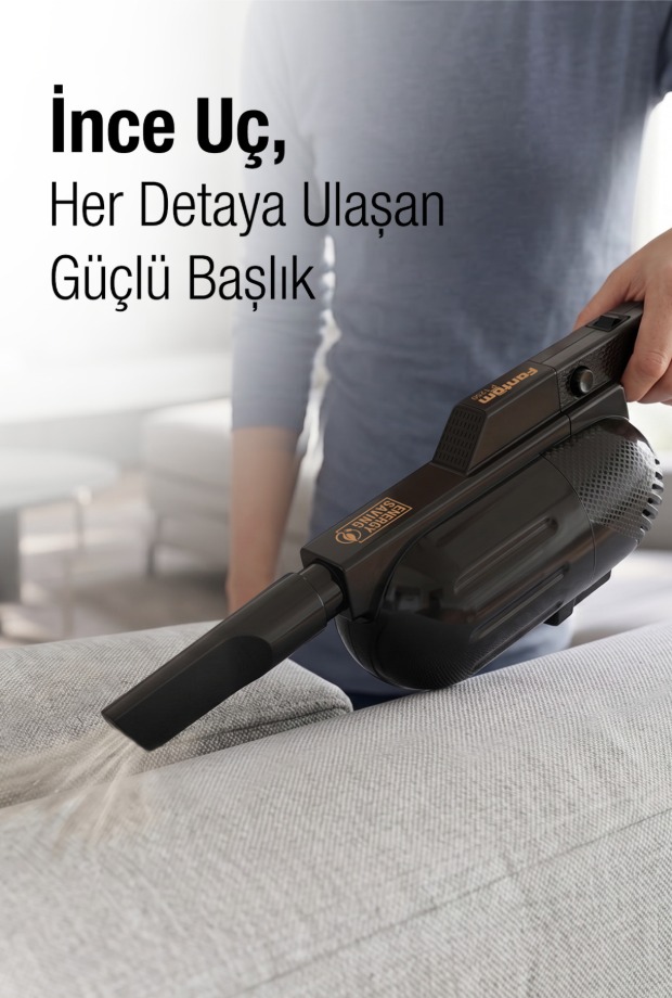 FANTOM Pratic Aır Power P 1250 Siyah Torbasız Dönebilen Turbo Başlıklı Dikey Süpürge görsel 10