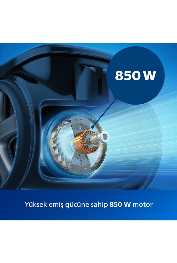 Philips 2000 Serisi Torbasiz Elektrikli Süpürge, 750W, PowerCyclone 4, Super Clean Air Filtre, XB2123/09 görsel 2