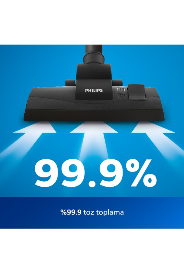 Philips 2000 Serisi Torbasiz Elektrikli Süpürge, 750W, PowerCyclone 4, Super Clean Air Filtre, XB2123/09 görsel 6