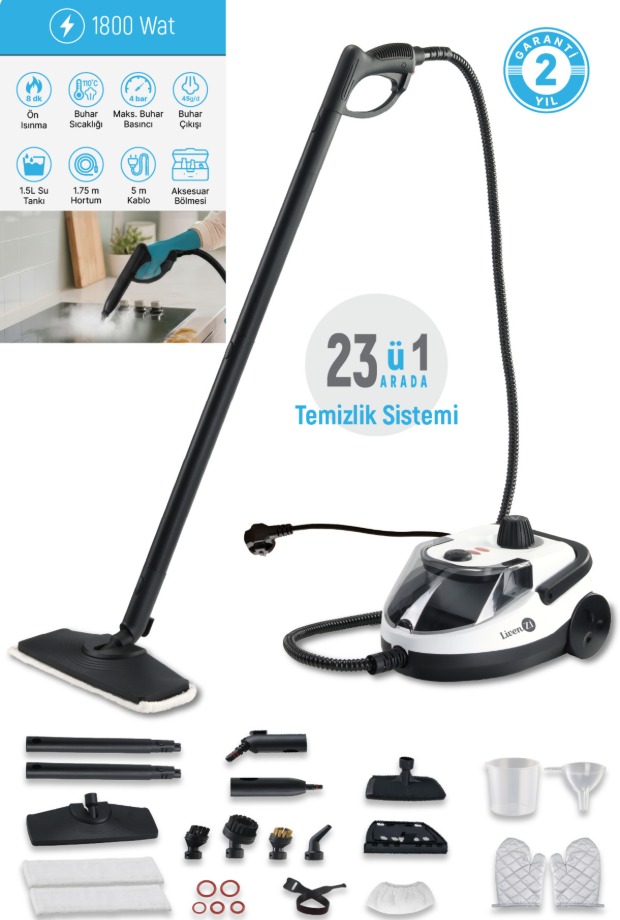 Livenzi WJ-578 Buharlı Temizlik Makinesi görsel 2