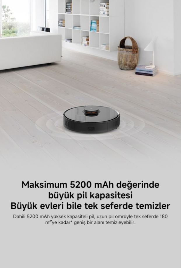 Xiaomi Mi Robot Vacuum S10t 8000pa Akıllı Robot Süpürge görsel 11