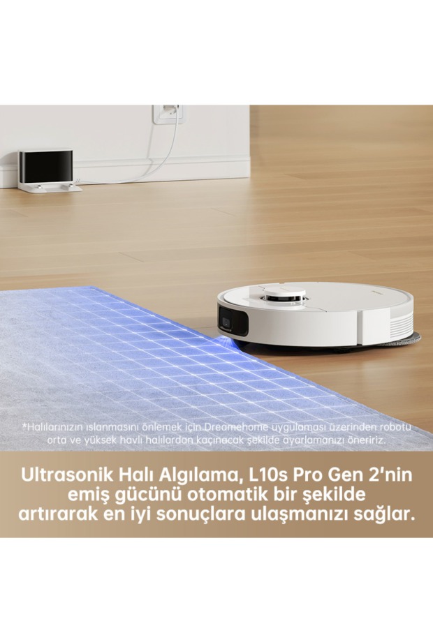 Dreame L10s Pro Gen 2 Robot Süpürge Beyaz, 7.000Pa Emiş Gücü görsel 6