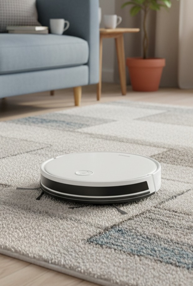 HOMEND Alex 1288h Moplu ve Akıllı Robot Süpürge Gyroscope Beyaz
