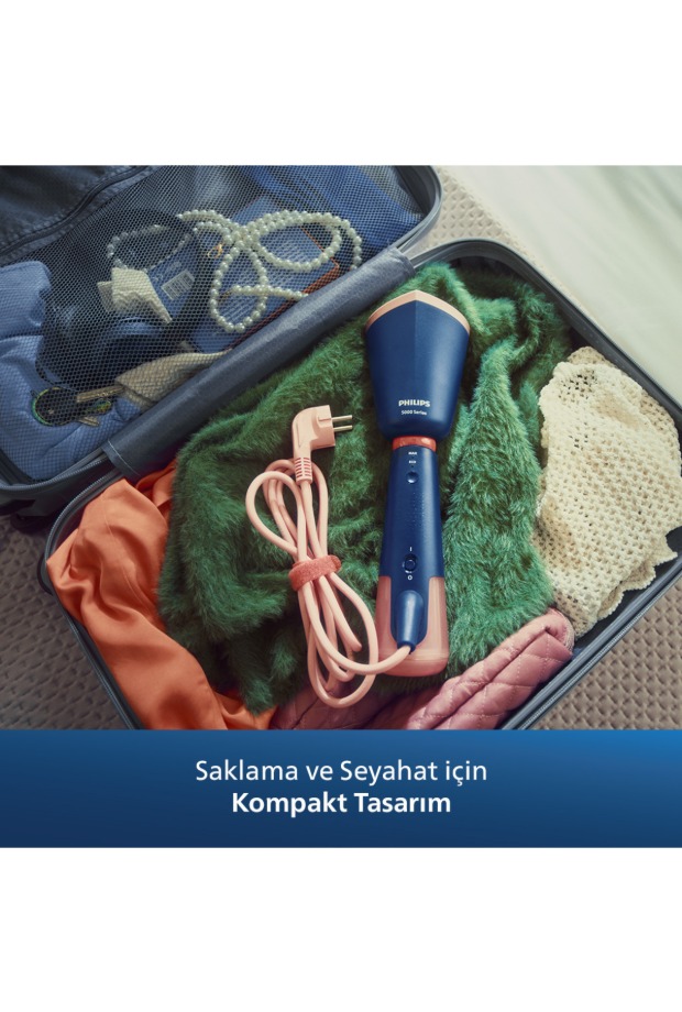 Philips 5000 Serisi El Tipi Buharlı Düzleştirici, Seyahat için taşınabilir, Tak ve Çalıştır, STH5030/20 görsel 3