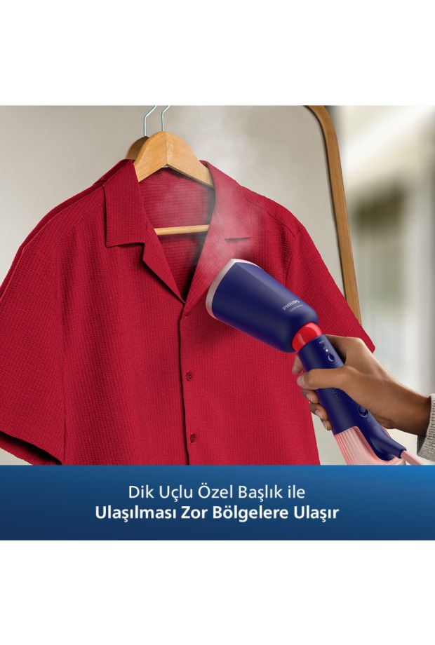 Philips 5000 Serisi El Tipi Buharlı Düzleştirici, Seyahat için taşınabilir, Tak ve Çalıştır, STH5030/20 görsel 6