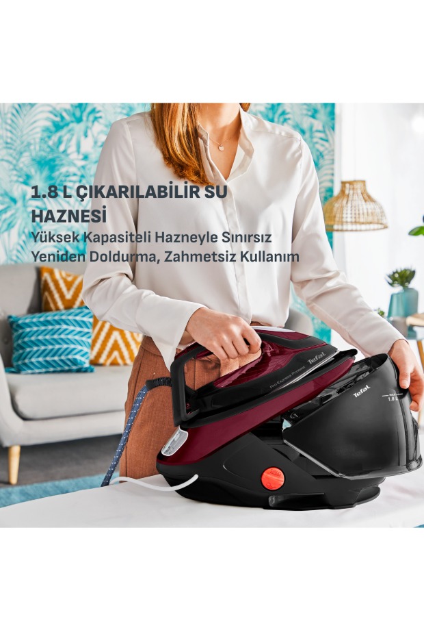 TEFAL GV9230 Pro Express Protect 140 gr Sürekli ve 560 gr Şok Buharlı 2600 Watt Buhar Kazanlı Ütü görsel 2