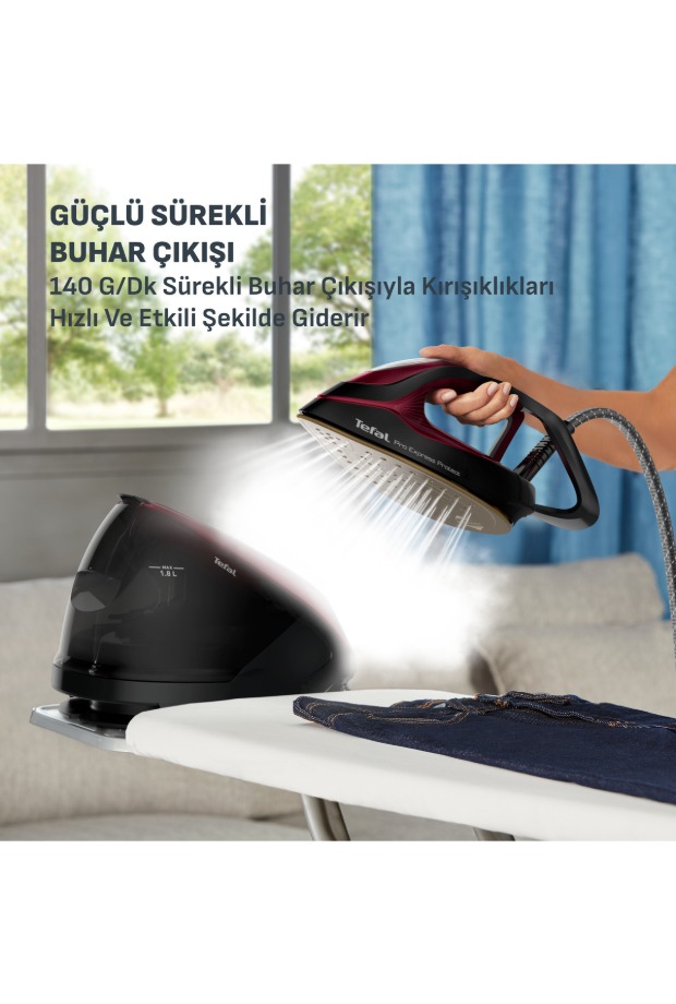 TEFAL GV9230 Pro Express Protect 140 gr Sürekli ve 560 gr Şok Buharlı 2600 Watt Buhar Kazanlı Ütü görsel 3