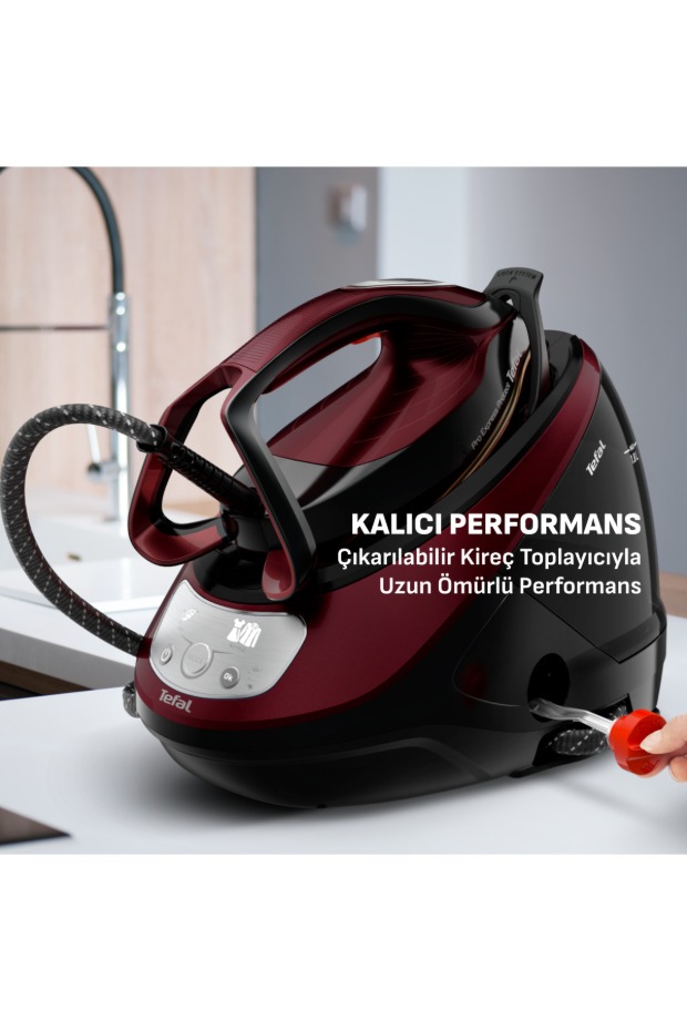 TEFAL GV9230 Pro Express Protect 140 gr Sürekli ve 560 gr Şok Buharlı 2600 Watt Buhar Kazanlı Ütü görsel 4