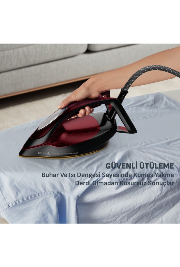 TEFAL GV9230 Pro Express Protect 140 gr Sürekli ve 560 gr Şok Buharlı 2600 Watt Buhar Kazanlı Ütü görsel 8