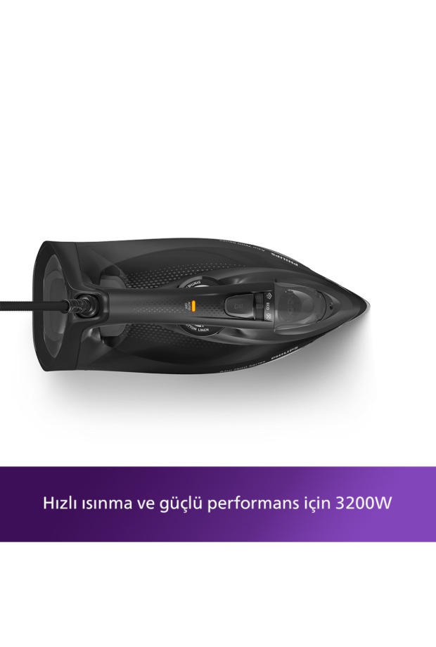 Philips 7500 Serisi Azur Buharlı Ütü, 3200W, 260 g'a kadar Turbo Şok Buhar, DST7511/80 görsel 2