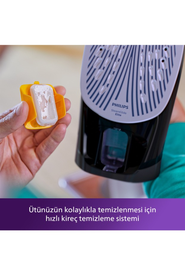 Philips 7500 Serisi Azur Buharlı Ütü, 3200W, 260 g'a kadar Turbo Şok Buhar, DST7511/80 görsel 5