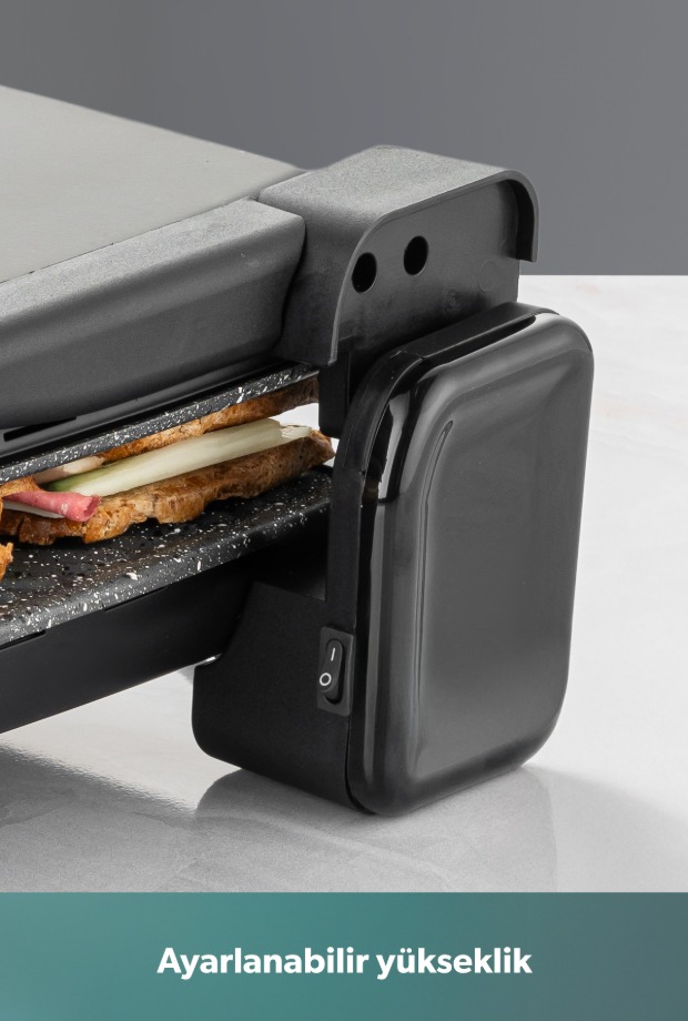 HOMEND Toastbuster 1334h Tost Makinesi Mat Siyah görsel 6