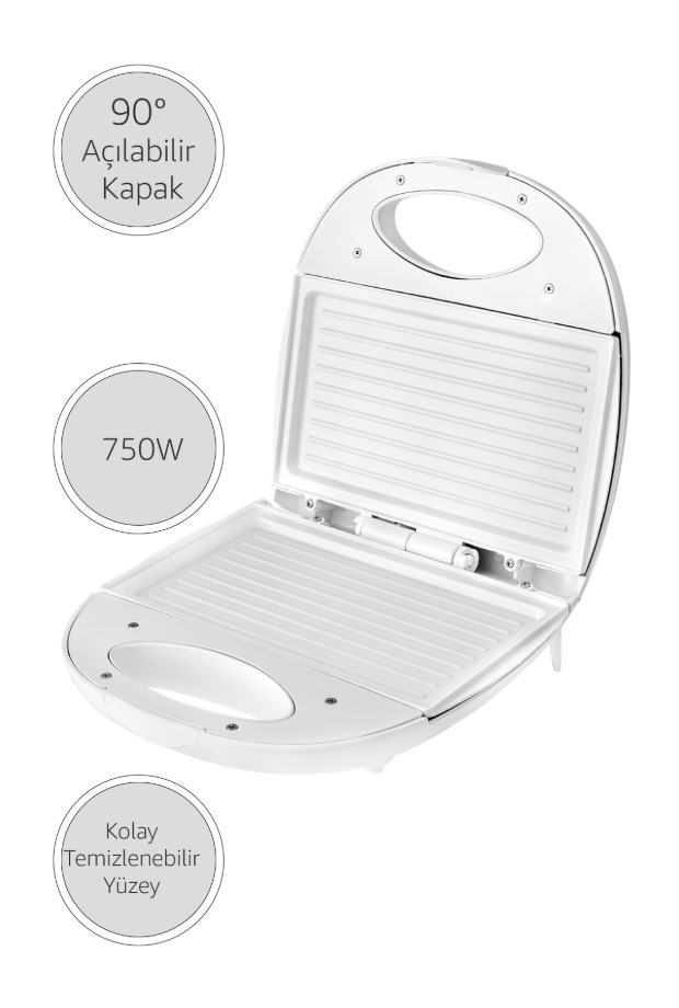 AWOX Sole Seramik Tost Makinesi Mini Tost Makinesi görsel 4