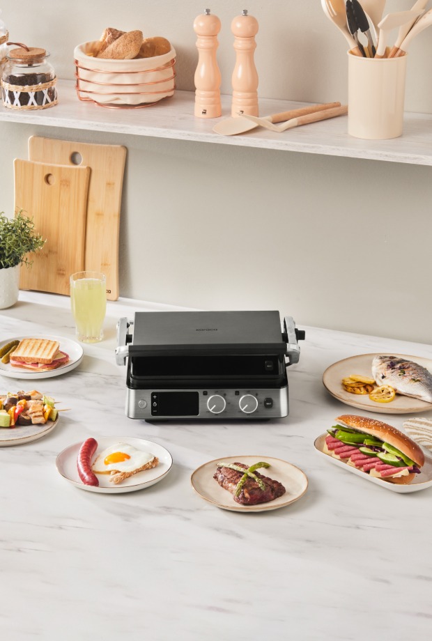 Karaca Compact Steel Sear and Grill Inox 2008 Izgara ve Tost Makinesi görsel 2