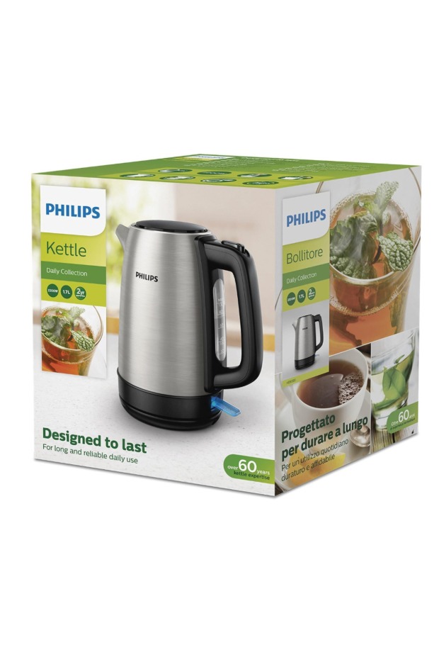 Philips HD9350/90 Çelik Su Isıtıcı Daily Collection 2200 W 1.7 l Kettle görsel 6