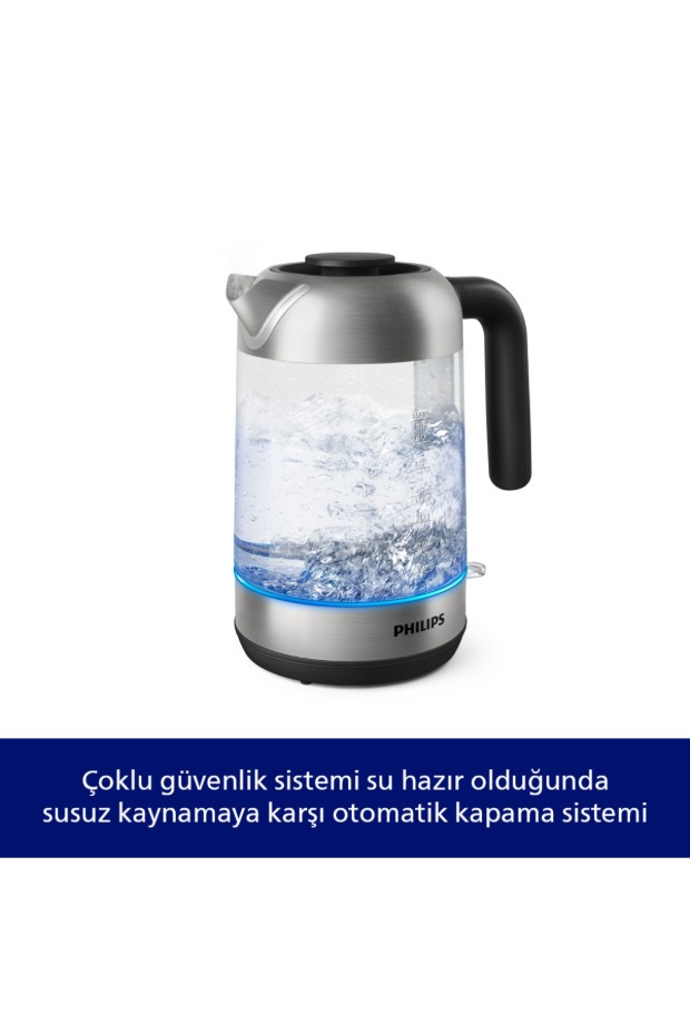 Philips 5000 Serisi, 2200W, Cam Su Isıtıcı, Otomatik Kapanma Özelliği, HD9339/80 görsel 2