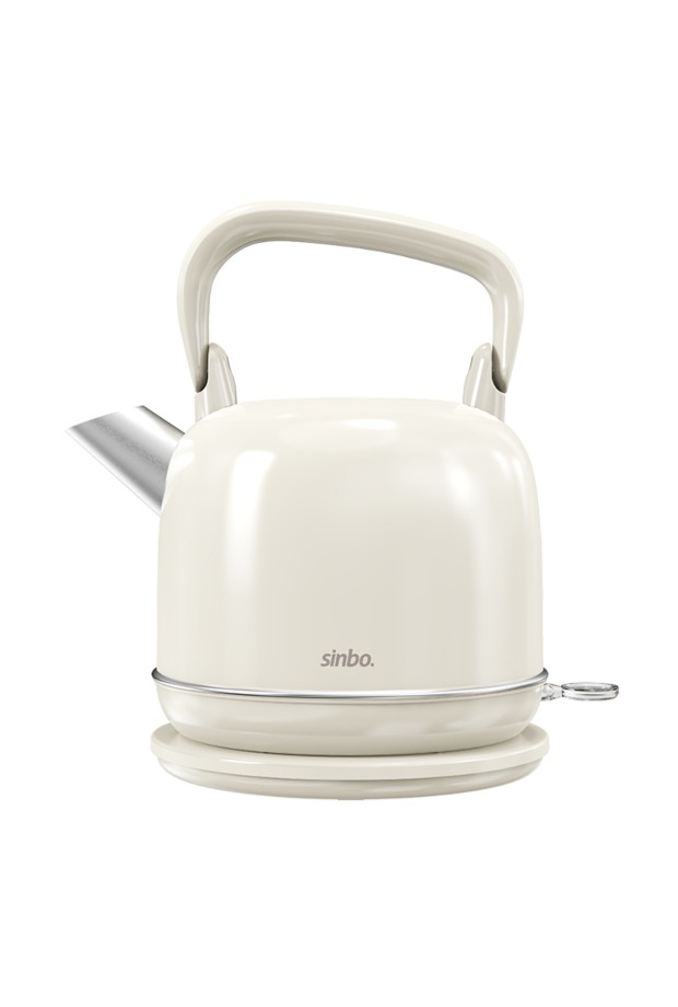 Sinbo SK-8035 Bej Retro Kettle 2.2L Paslanmaz Çelik Elektrikli Su Isıtıcı 360° Kablosuz 1800W görsel 6
