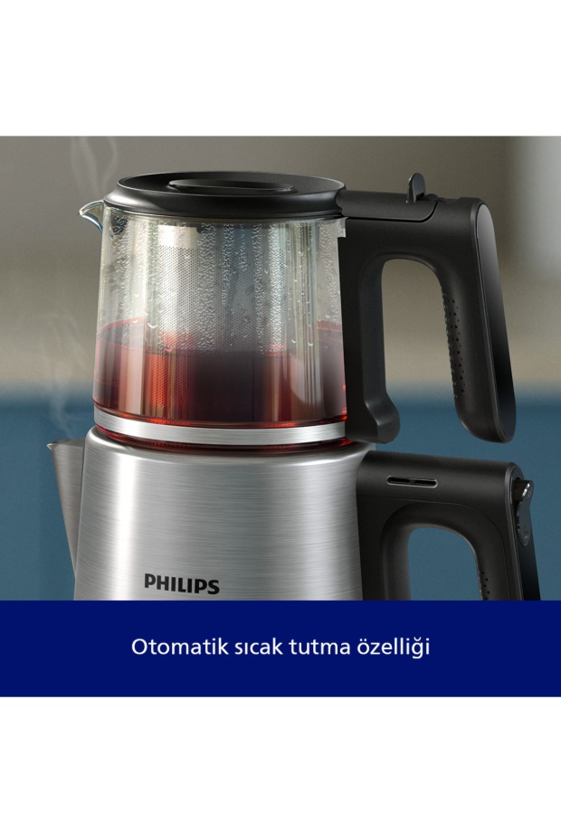 Philips 5000 Serisi Çay Makinesi, 1.8 Litre, 1900W, Otomatik Sıcak Tutma, HD7350/00 görsel 5