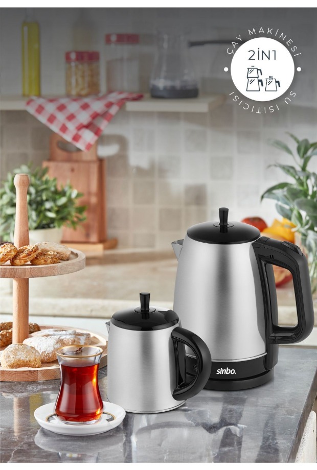 Sinbo STM-5845 Elektrikli Çay Seti görsel 2