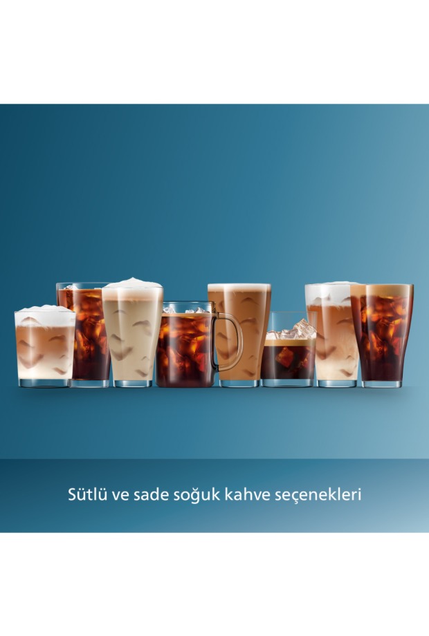 Philips 5500 Serisi LatteGo Tam Otomatik Espresso Makinesi, 20 Sıcak ve Soğuk İçecek, EP5543/80 görsel 10