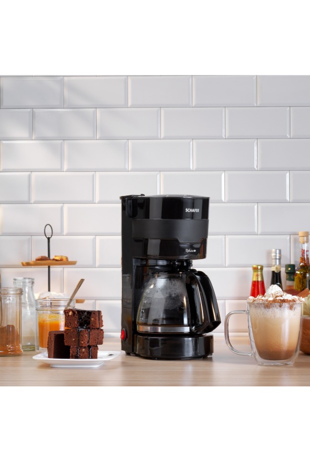 Schafer Robusta Filtre Kahve Makinesi-Siyah görsel 2
