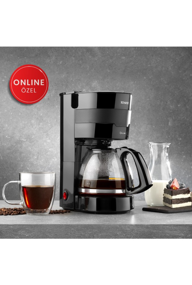 Schafer Robusta Filtre Kahve Makinesi-Siyah görsel 3