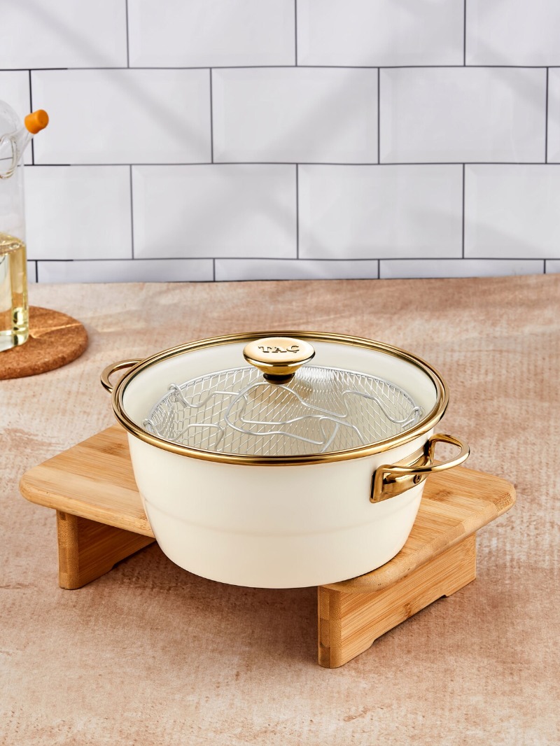 Taç Çıtır Cips Emaye 22 Cm Kızartma Tenceresi 3,5 Litre