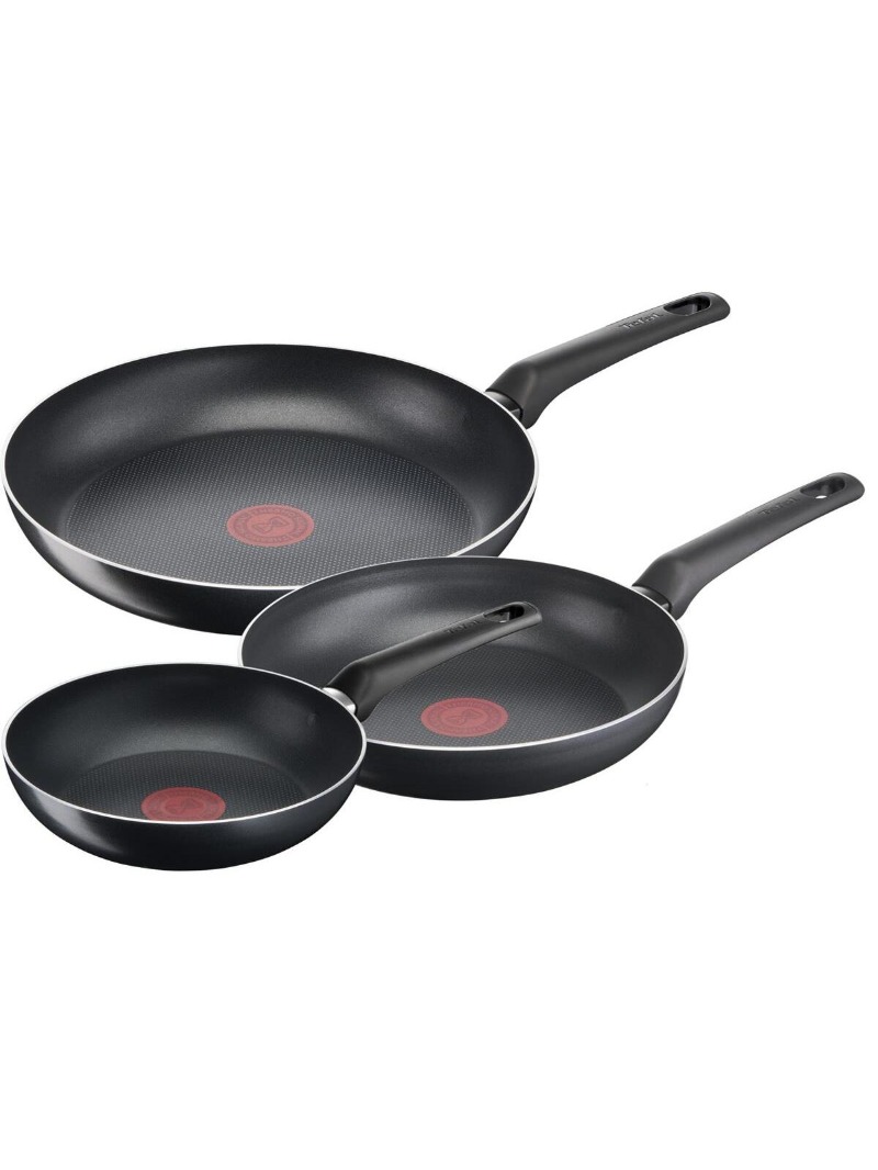 TEFAL Titanyum 1X SimpleCook 20/24/28 Cm Difüzyon Tabanlı 3'lü Tava Seti - 2100119732