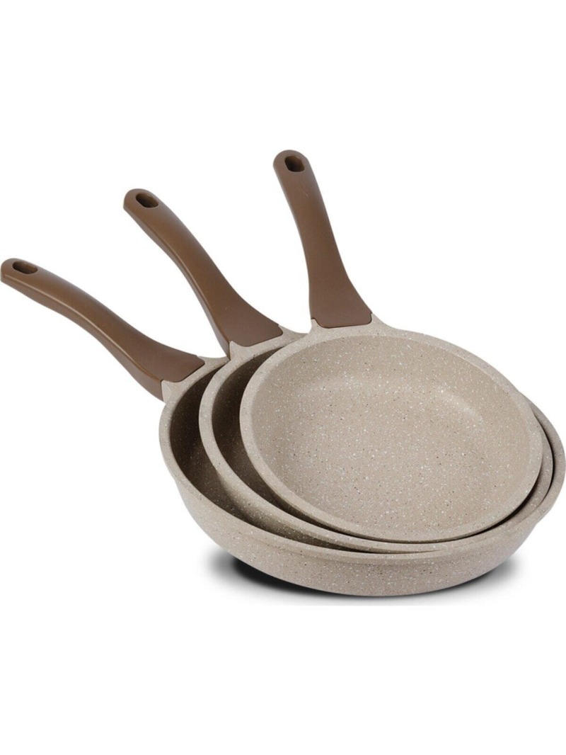 ThermoAD 3'lü Tava Seti Vizon - 20 Cm 24 Cm 28 Cm