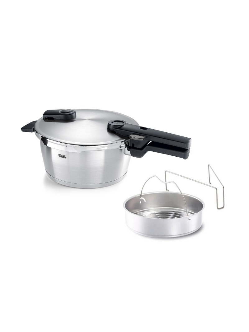 Fissler Vitaquick Premium 3,5 Litre Düdüklü Tencere + Buharda Pişirme Aparatı