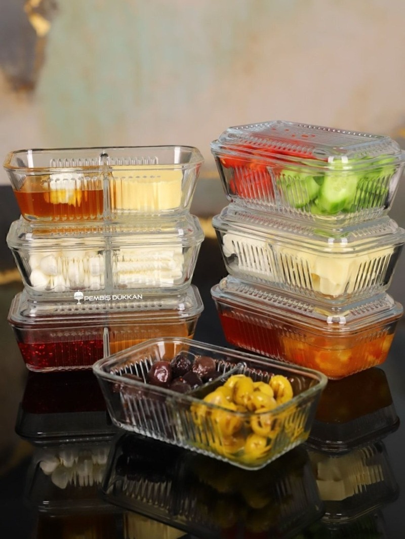 Paşabahçe 4 Adet Frigo 2 Bölmeli Kahvaltılık