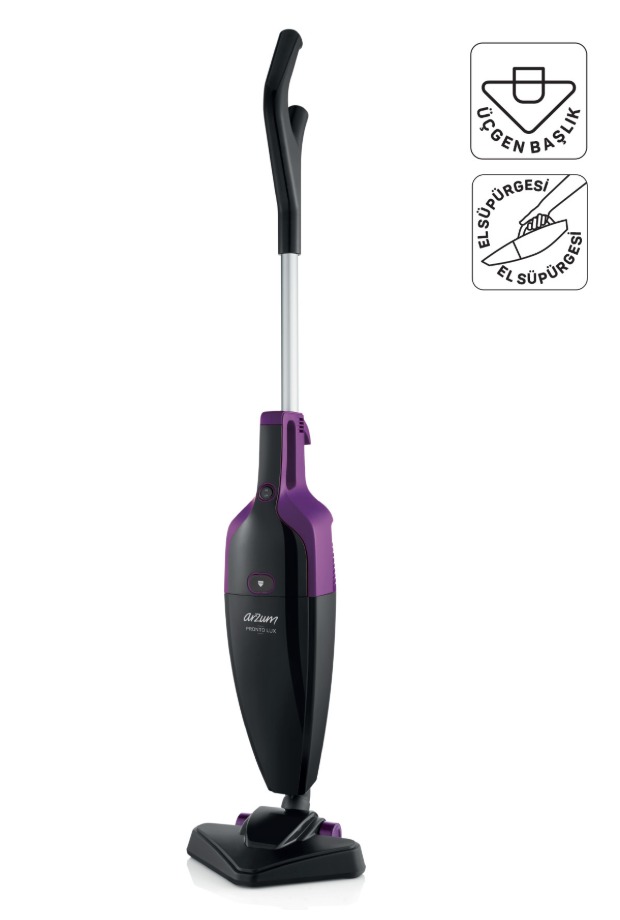 Arzum AR4075 Pronto Lux 2‘si 1 Arada Dikey Elektrikli Süpürge 800W, 1,5 L Toz Haznesi, Mürdüm