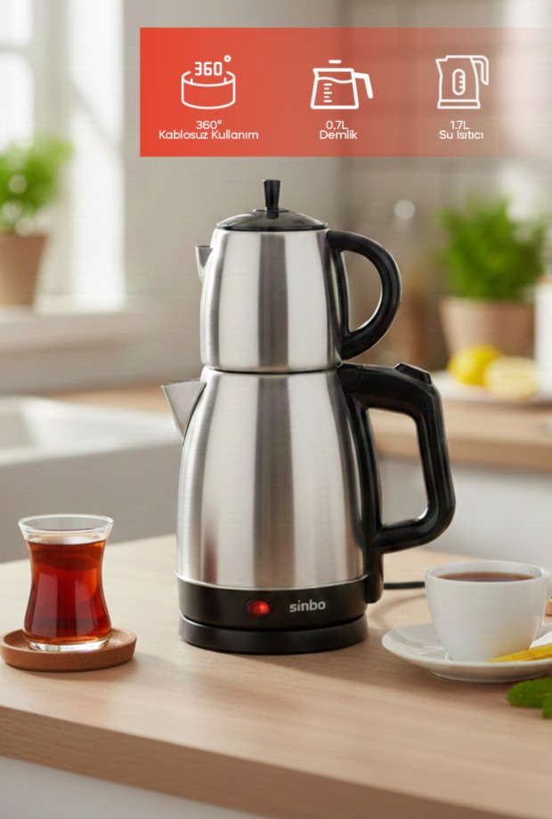 Sinbo STM-5831 Elektrikli Çay Seti